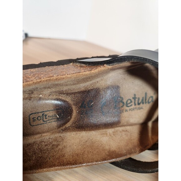 Betula Birkenstock Vinja Sandals Womens Sz 40 Soft Footbed Patent Leather - Picture 11 of 12